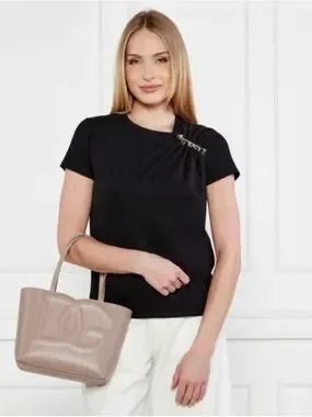 Dolce & Gabbana | Bags | Dolce Gabbana Logo Leather Small Tote ...